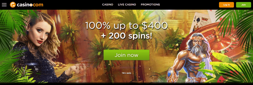 Casino.com No Deposit Bonus Codes