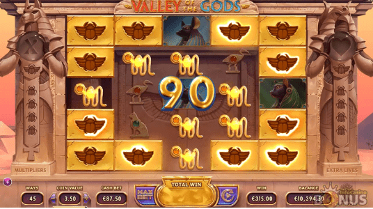 Play Valley of the Gods Slot for free